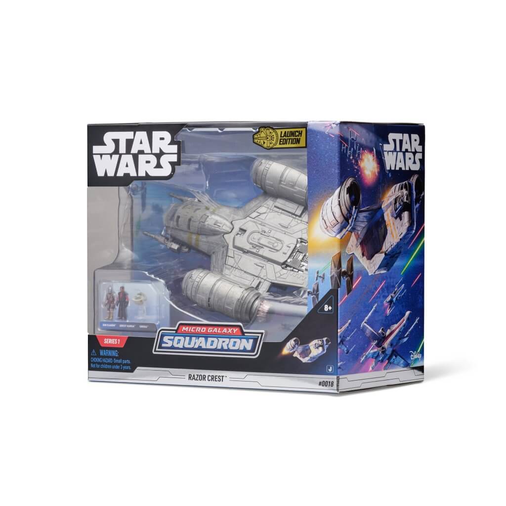 STAR WARS Deluxe Vehicle (8" Vehicle & Figure) (2) - Razor Crest - W1