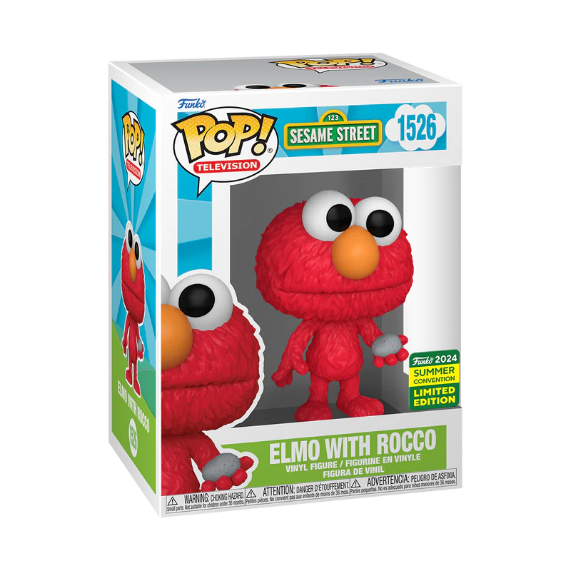 Sesame Street - Elmo with Rocco SDCC 2024 Summer Convention Shared Exclusive Pop! Vinyl