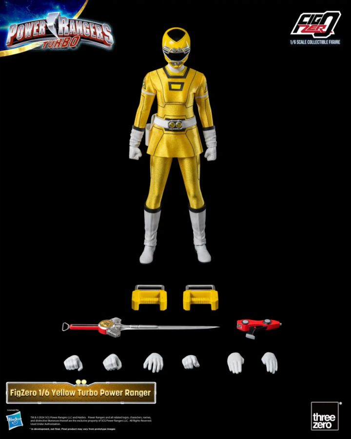 Power Rangers Turbo - Yellow Turbo Ranger FigZERO 1:6 Scale Action Figure