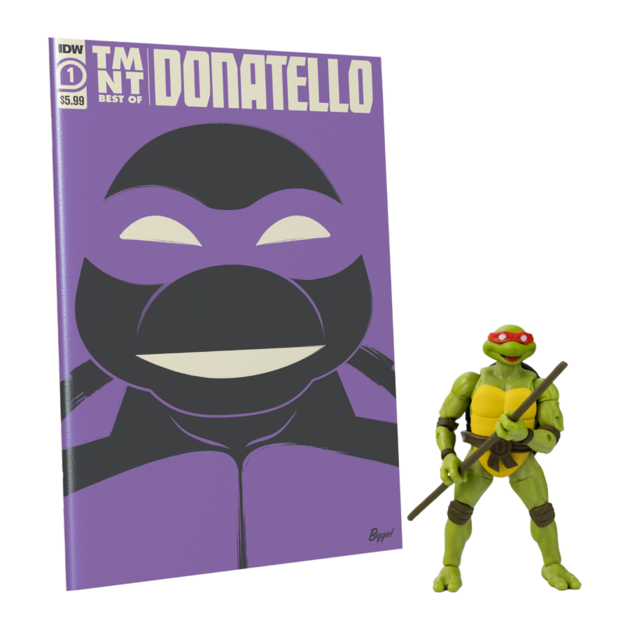 Teenage Mutant Ninja Turtles (comics) - Donatello BST AXN Action Figure & Comic Book (Wave 3)