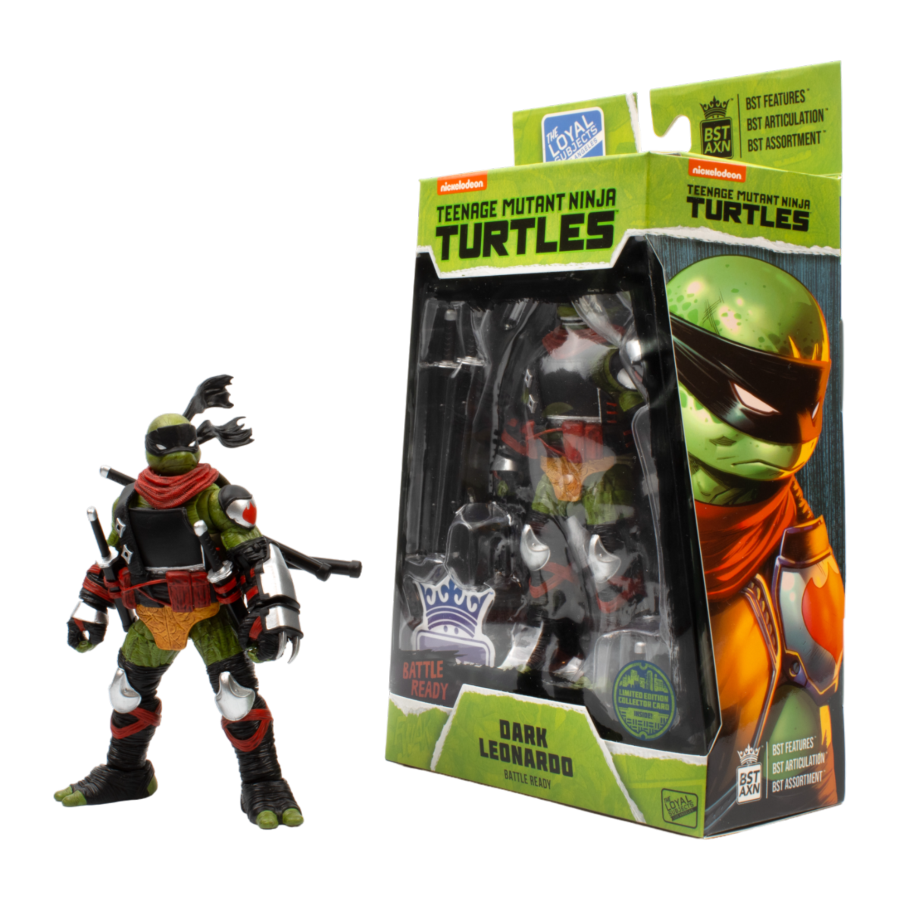 Teenage Mutant Ninja Turtles - Dark Leonardo "Battle Ready" BST AXN 1:15 Scale Action Figure