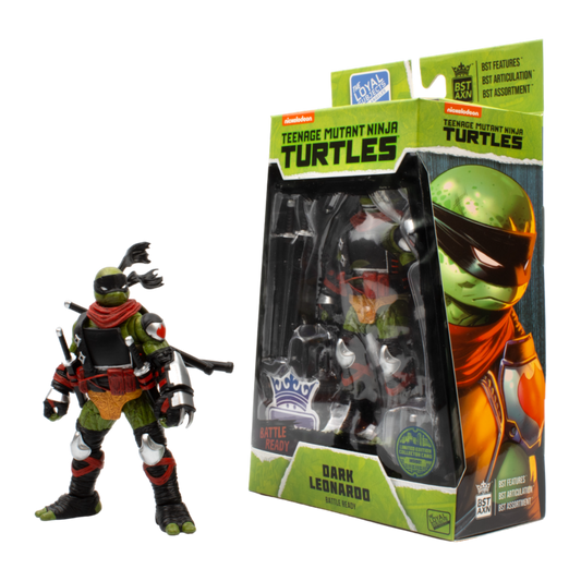 Teenage Mutant Ninja Turtles - Dark Leonardo "Battle Ready" BST AXN 1:15 Scale Action Figure