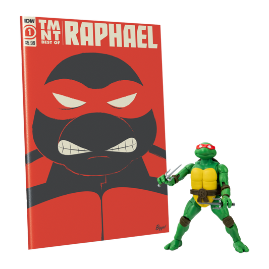 Teenage Mutant Ninja Turtles (comics) - Raphael BST AXN Action Figure & Comic Book (Wave 2)