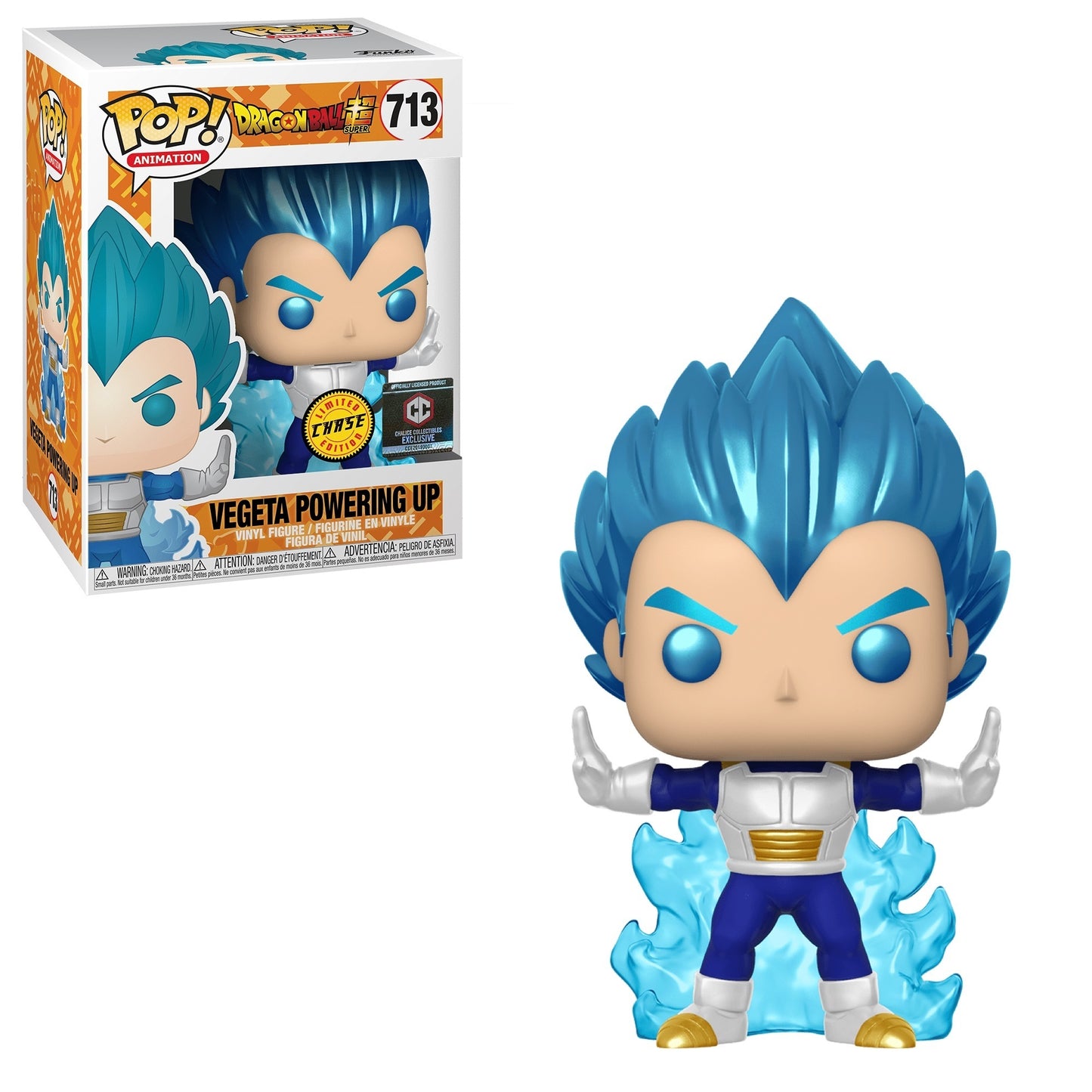 Dragon Ball Z - Vegeta Powering Up (Metallic) CHASE Pop! Vinyl #713