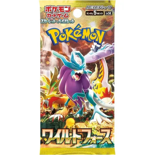 Wild Force - Pokémon TCG Scarlet & Violet SV5k Japanese Booster Pack