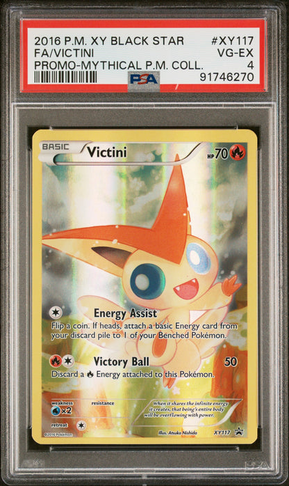 2016 Pokemon Xy Black Star Promo Xy117 Fa/Victini Promo-Mythical P.M. Coll.