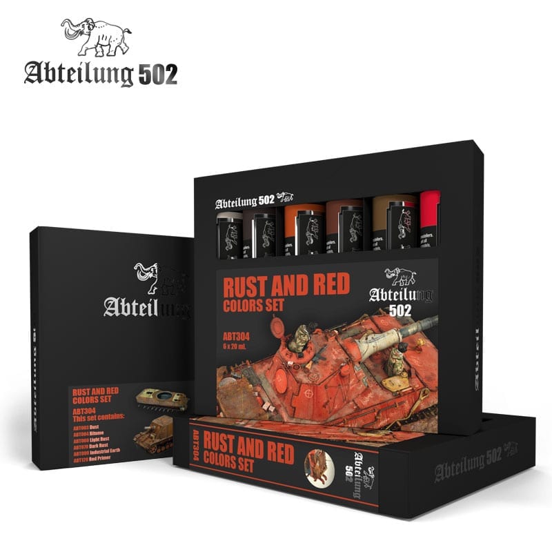 Abteilung 502 - Oil Sets - Rust and Red Colors Set