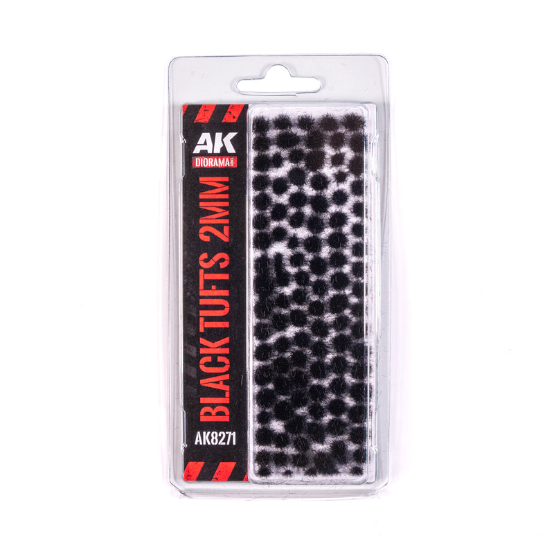 AK Interactive - Vegetation - Black - Fantasy Tufts 2mm