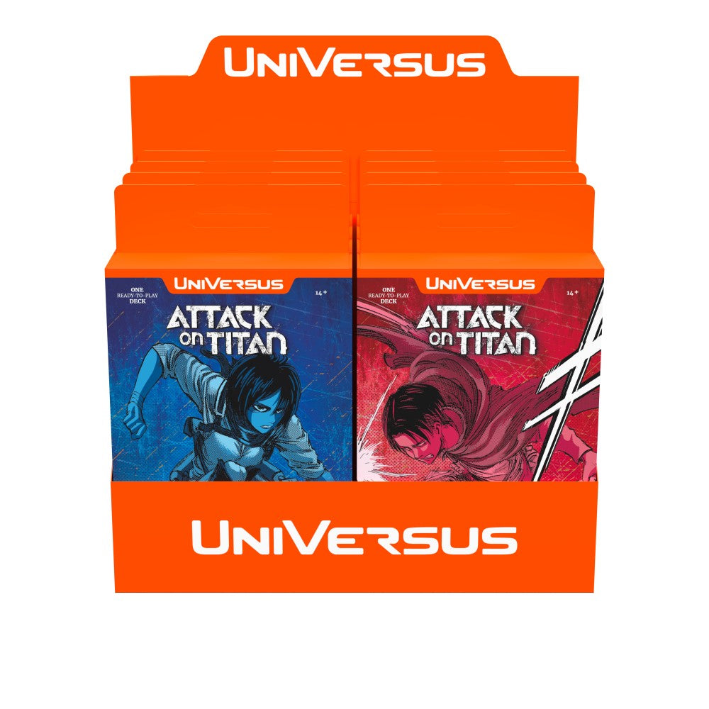 UniVersus Attack on Titan: Battle for Humanity Clash Deck Display