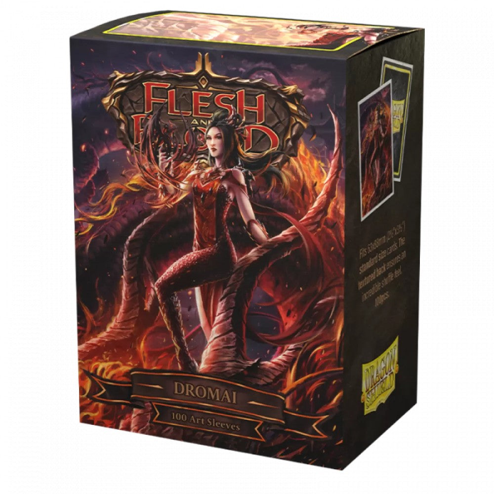 Sleeves - Dragon Shield - Box 100 - Matte Art - Flesh and Blood Uprising Dromai