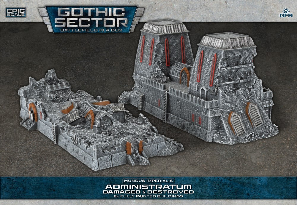 Battlefield in a Box: Gothic Sector – Mundus Imperialis: Administratum (Damaged & Destroyed)