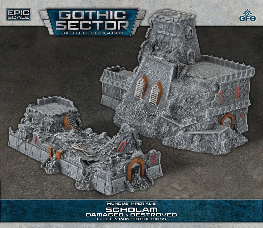 Battlefield in a Box: Gothic Sector – Mundus Imperialis: Scholam (Damaged & Destroyed)