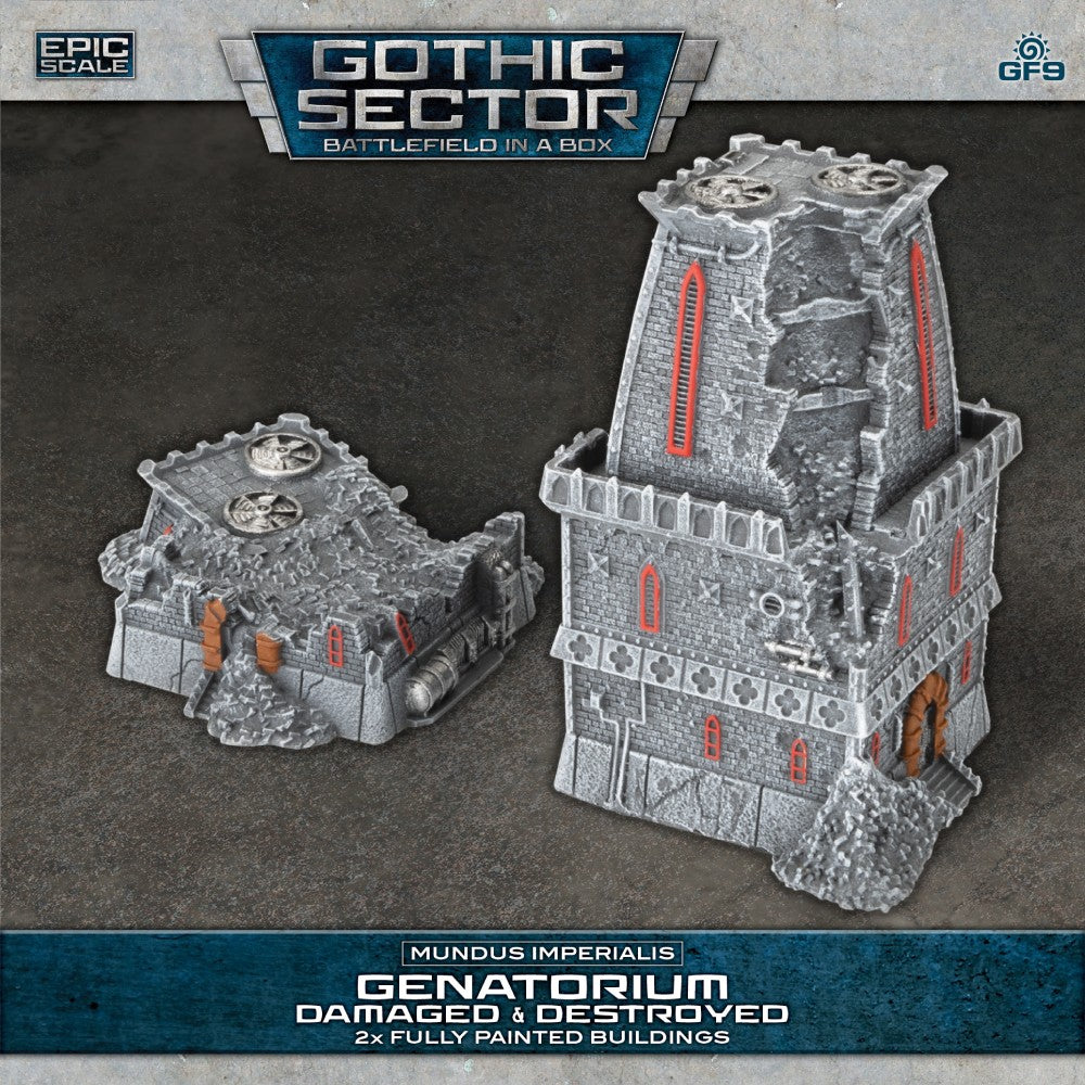 Battlefield in a Box: Gothic Sector – Mundus Imperialis: Genatorium (Damaged & Destroyed)