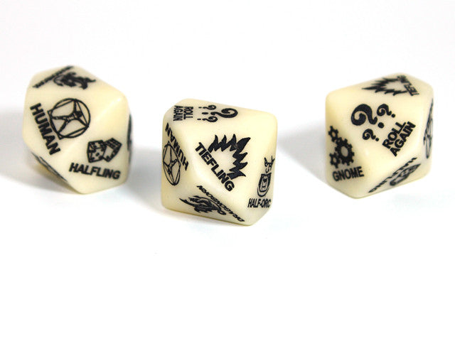 Chessex D10 Dice5th Edition Race d10 (Custom engraved)