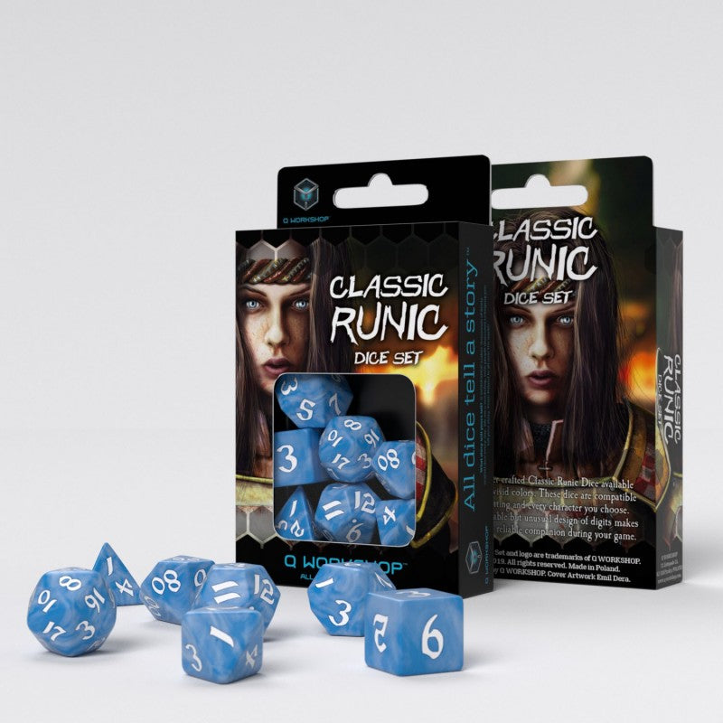 Q Workshop - Runic Glacier & White Dice Set 7