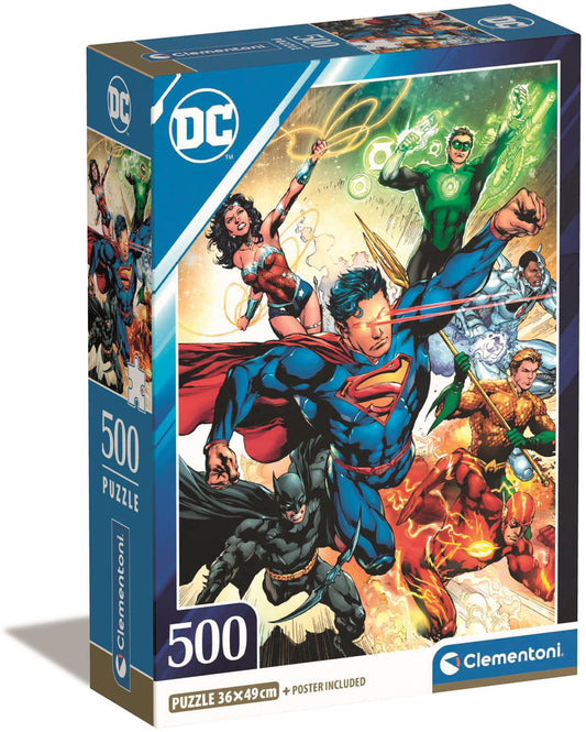 Clementoni Puzzle HQC DC Comics Compact Box 500 Piece Puzzle #1