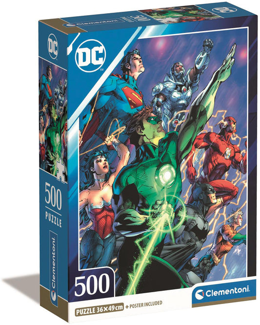 Clementoni Puzzle HQC DC Comics Compact Box 500 Piece Puzzle #2