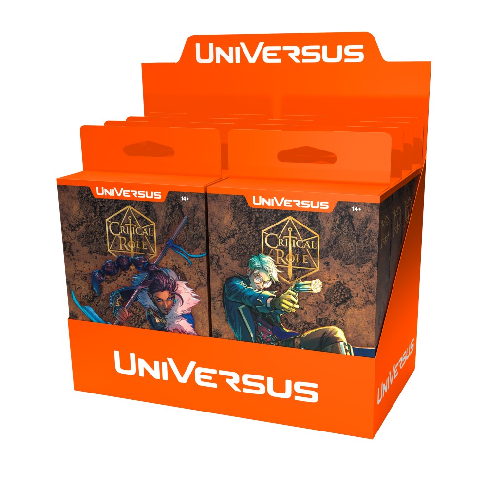 UniVersus Critical Role: Heroes of Exandria Starter Deck Display