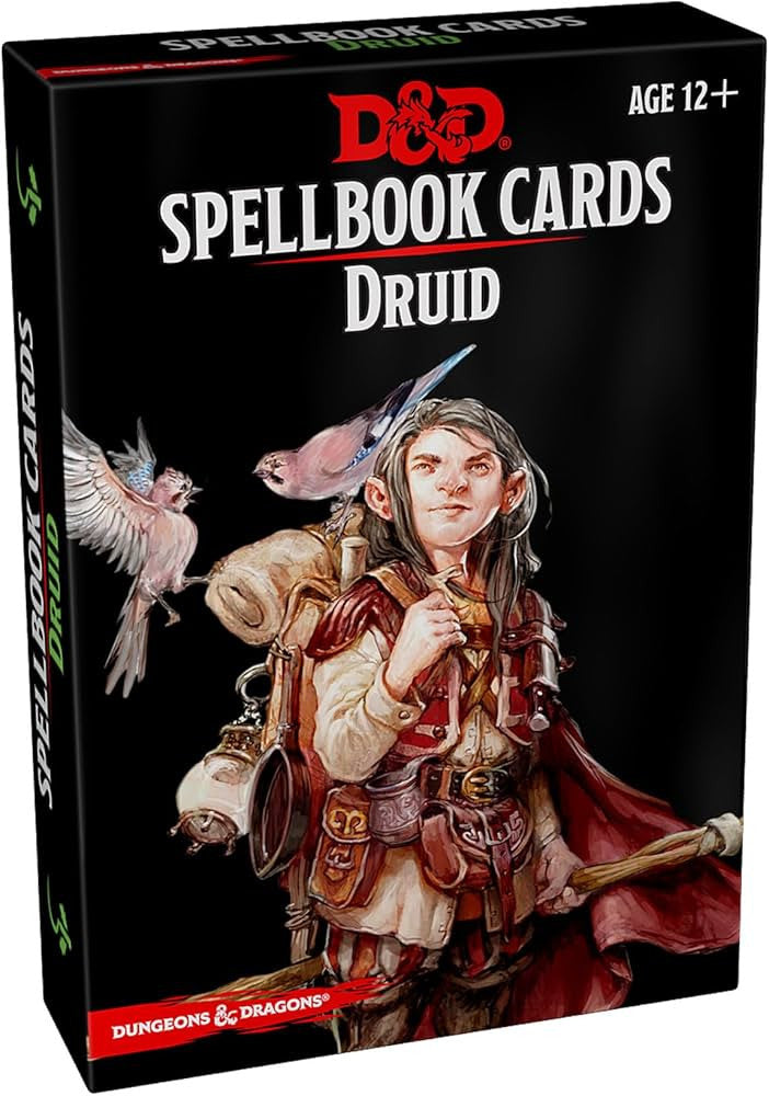 D&D Dungeons & Dragons Spellbook Cards Druid