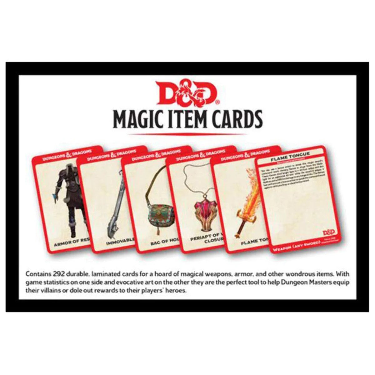 D&D Dungeons & Dragons Spellbook Cards Magic Items Cards