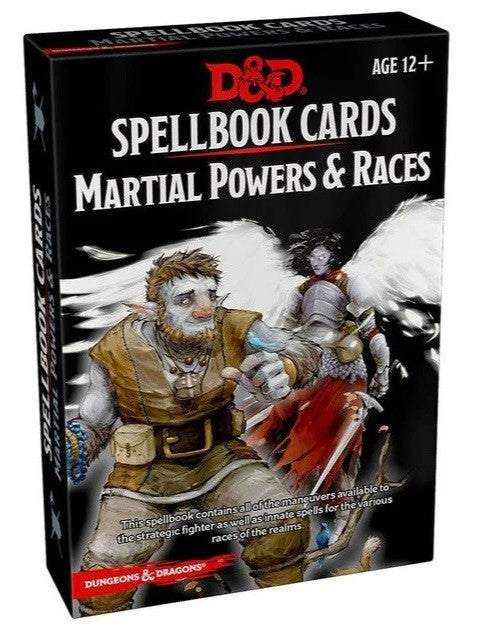 D&D Dungeons & Dragons Spellbook Cards Martial Powers & Races