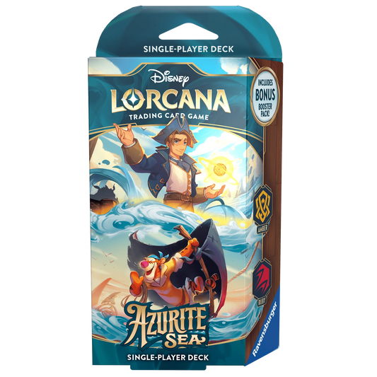 Disney Lorcana TCG - S6 Azurite Sea Starter Deck: Amber & Ruby