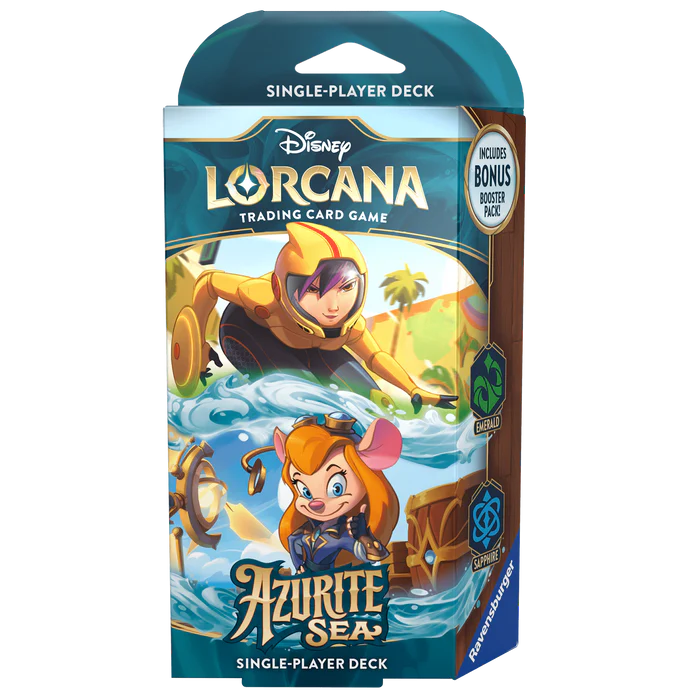 Disney Lorcana TCG - S6 Azurite Sea Starter Deck: Emberald & Sapphire