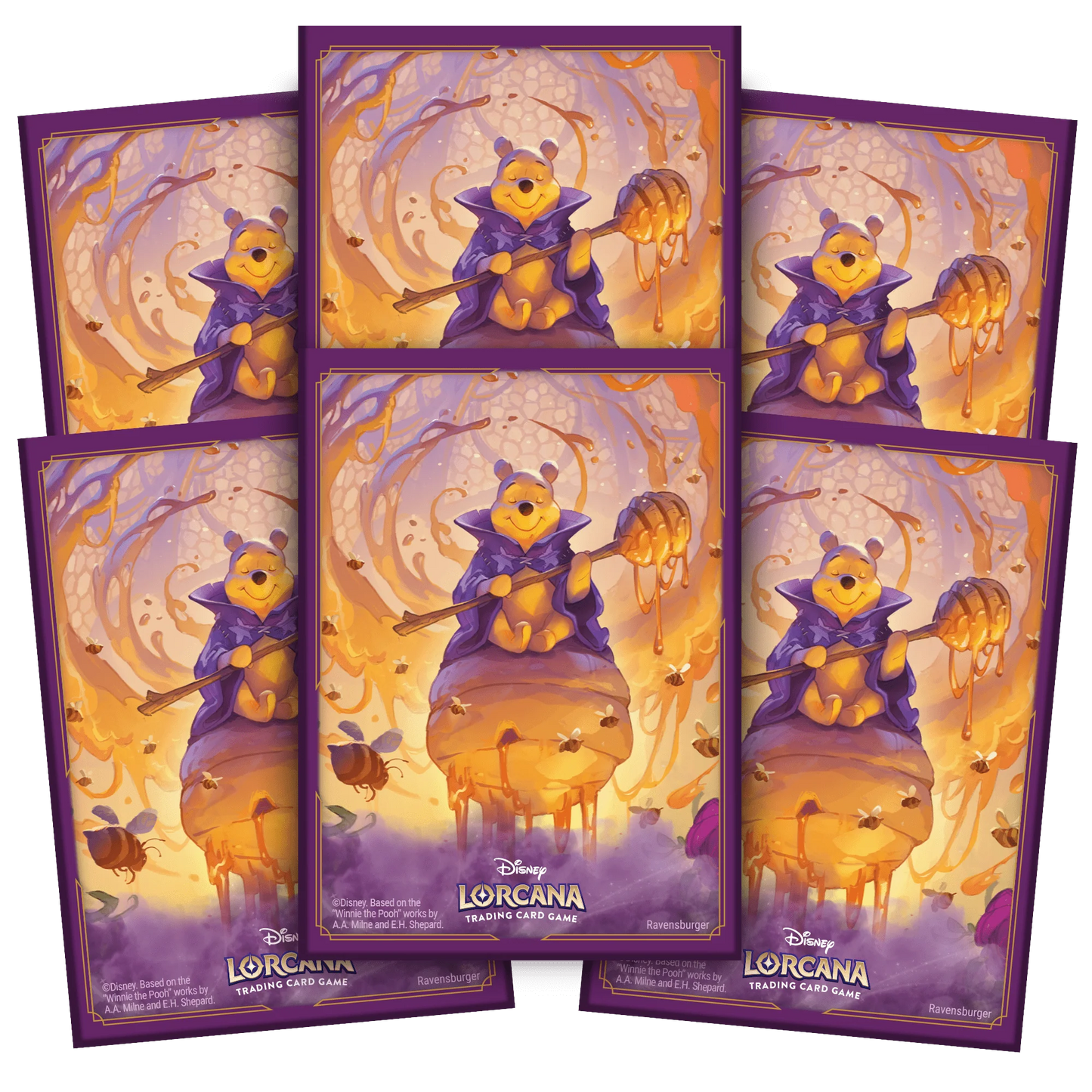 Disney Lorcana TCG - S6 Azurite Sea Sleeves: Winnie the Pooh, Hunny Wizard