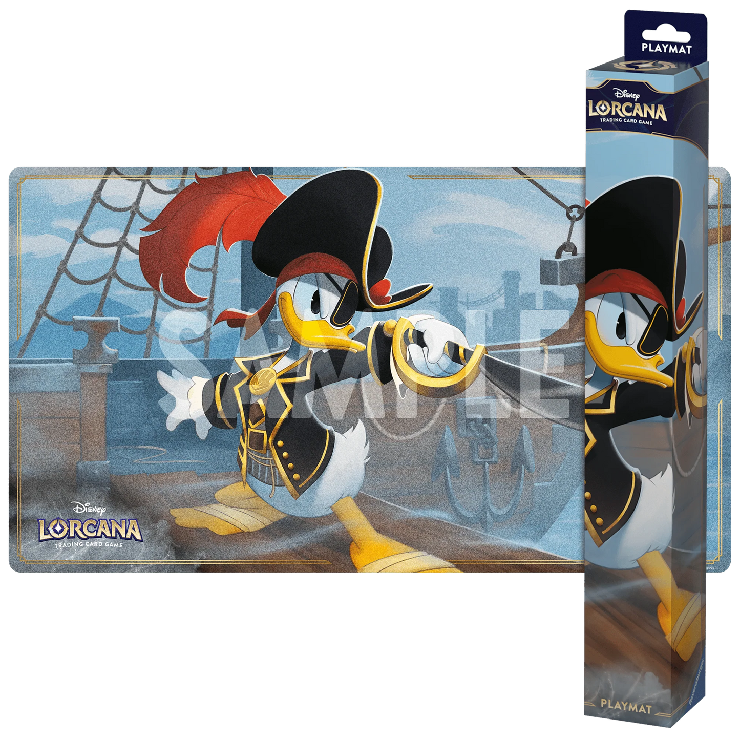 Disney Lorcana TCG - S6 Azurite Sea Playmat: Donald Duck, Buccaneer