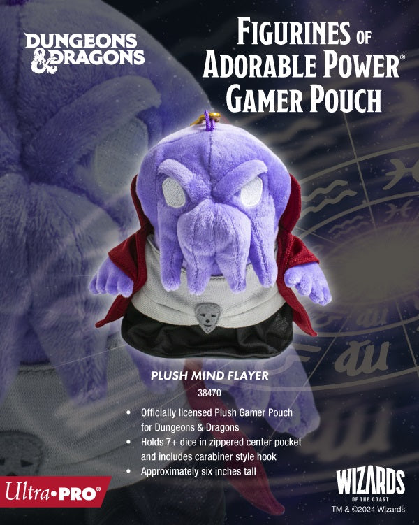 Ultra Pro: Figurines of Adorable Plush Mind Flayer Gamer Pouch for Dungeons & Dragons