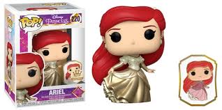 The Little Mermaid - Ariel Gold with Pin Pop Vinyl #220