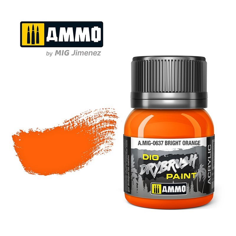 Ammo by MIG - Drybrush - Bright Orange  40ml