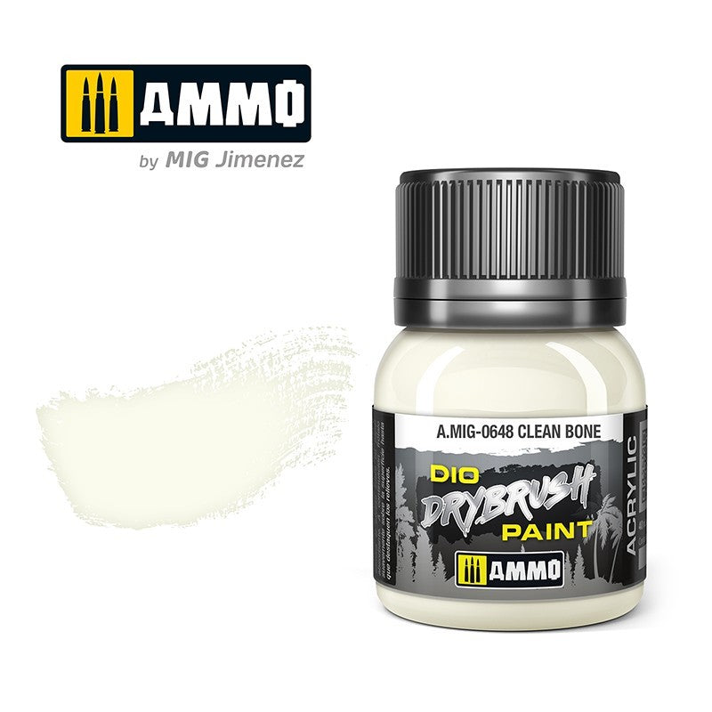 Ammo by MIG - Drybrush - Clean Bone  40ml