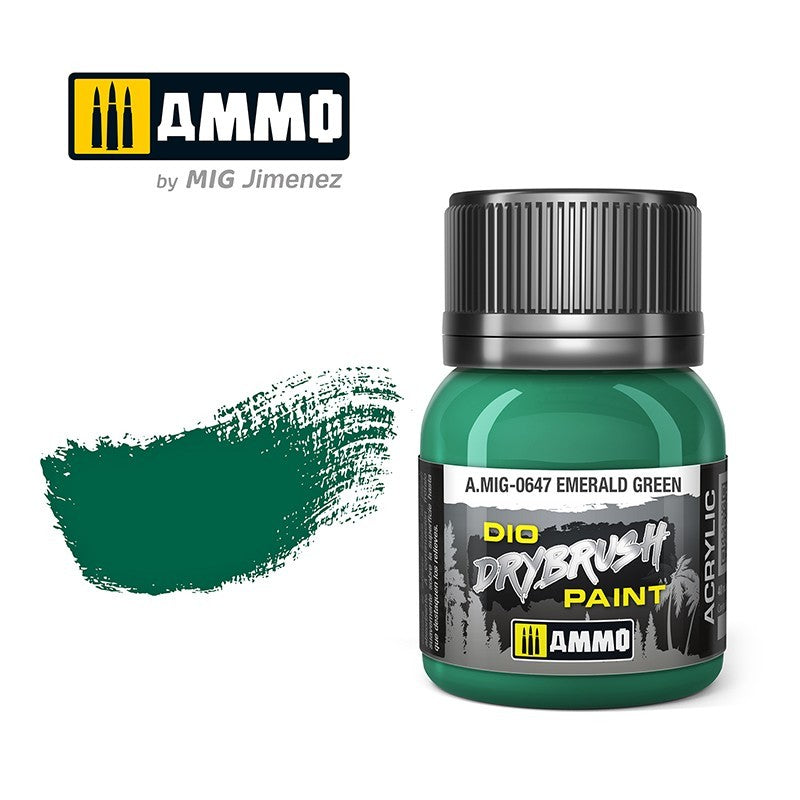 Ammo by MIG - Drybrush - Emerald Green 40ml