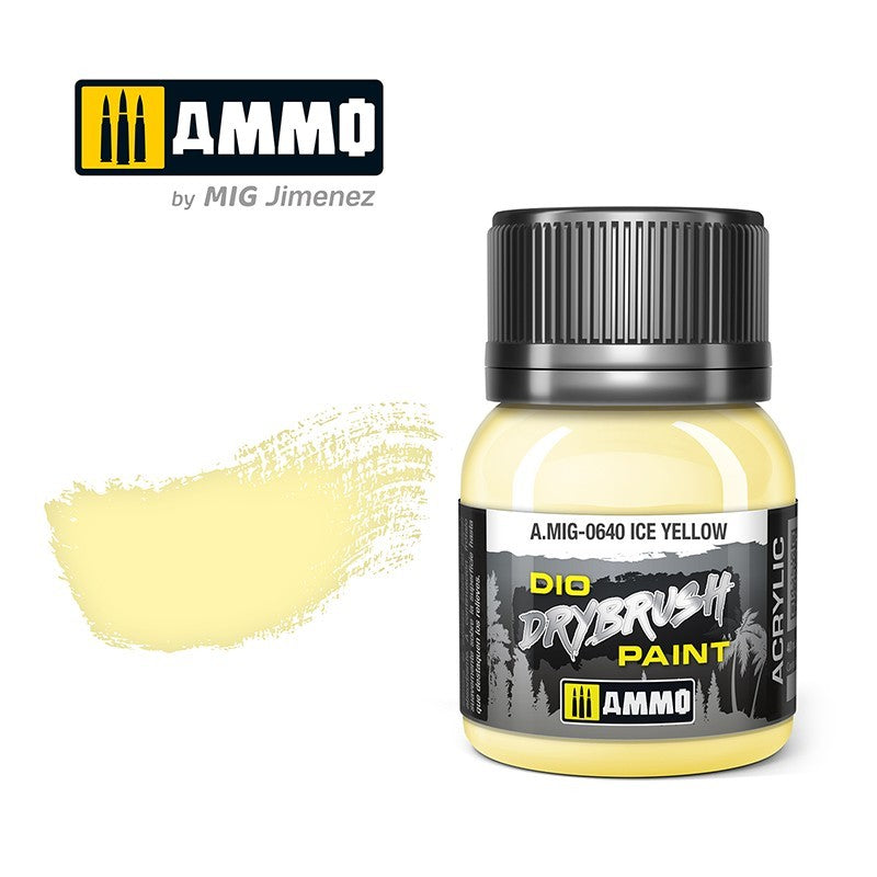 Ammo by MIG - Drybrush - Ice Yellow  40ml