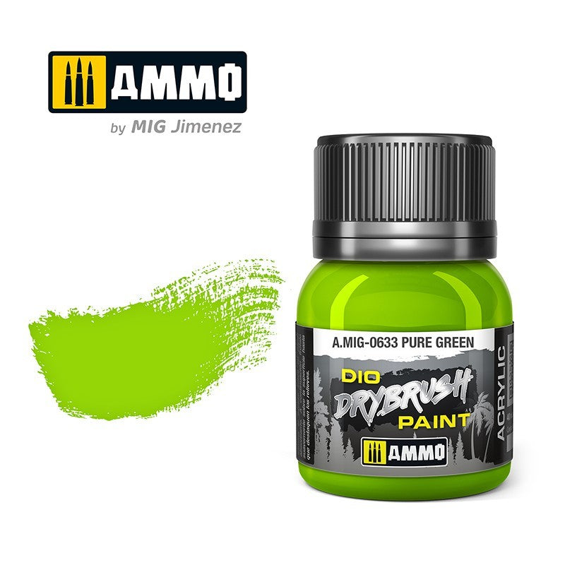 Ammo by MIG - Drybrush - Pure Green  40ml