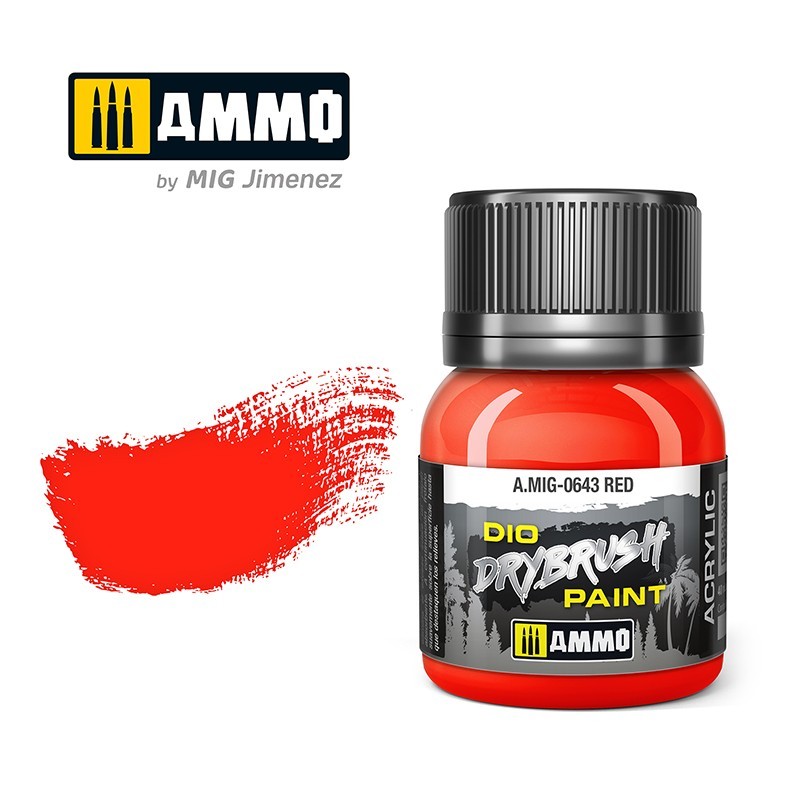 Ammo by MIG - Drybrush - Red  40ml