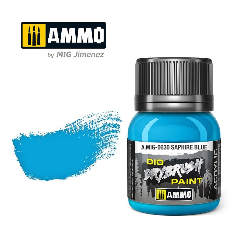 Ammo by MIG - Drybrush - Saphire Blue  40ml