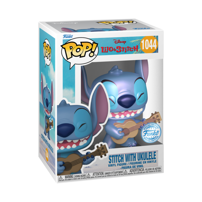 Lilo & Stitch - Stitch with Ukelele US Exclusive Pearlescent Pop! Vinyl