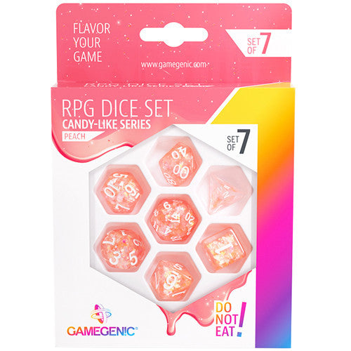 Gamegenic Candy-like Series - Peach - RPG Dice Set (7pcs)