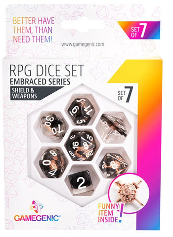 Gamegenic Embraced Series - Shield & Weapons - RPG Dice Set (7pcs)