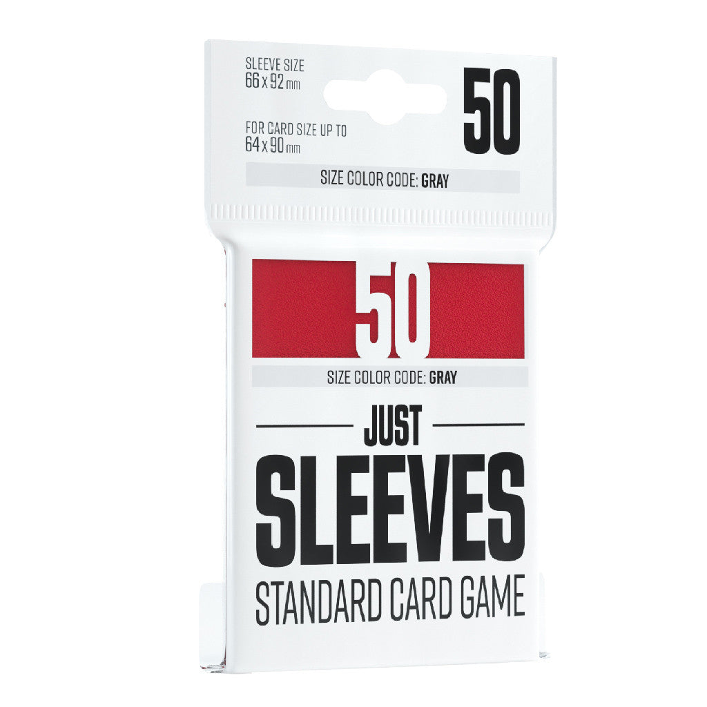 Gamegenic Just Sleeves Standard Card Game Red