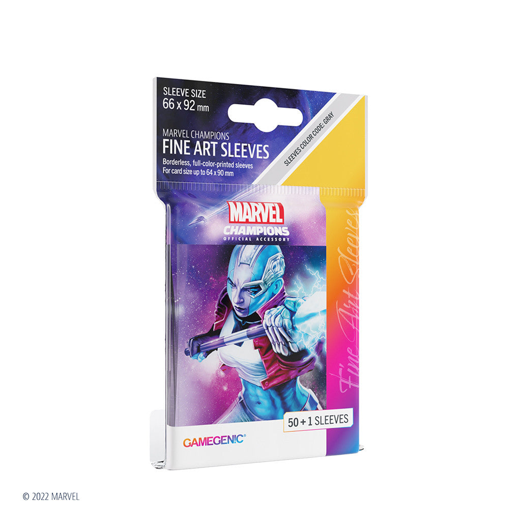 Gamegenic Marvel Champions FINE ART Sleeves Nebula