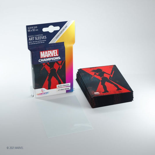 Gamegenic Marvel Champions Sleeves Black Widow