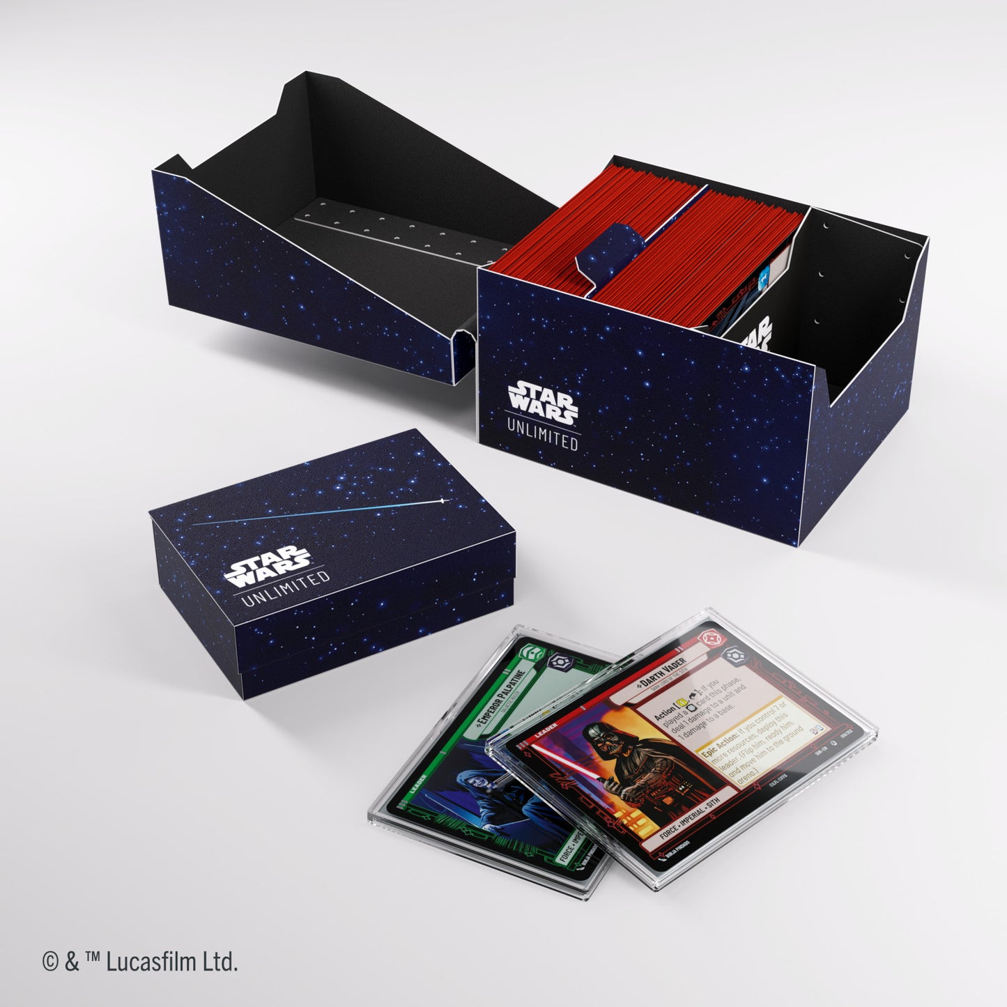 Gamegenic Star Wars Unlimited Twin Sun Soft Crate - Card Back Blue