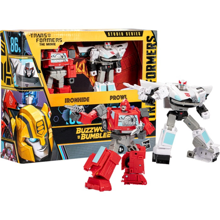 Transformers - Ironhide and Prowl Buzzworthy Bumblebee Studio Series Action Figure 2-Pack