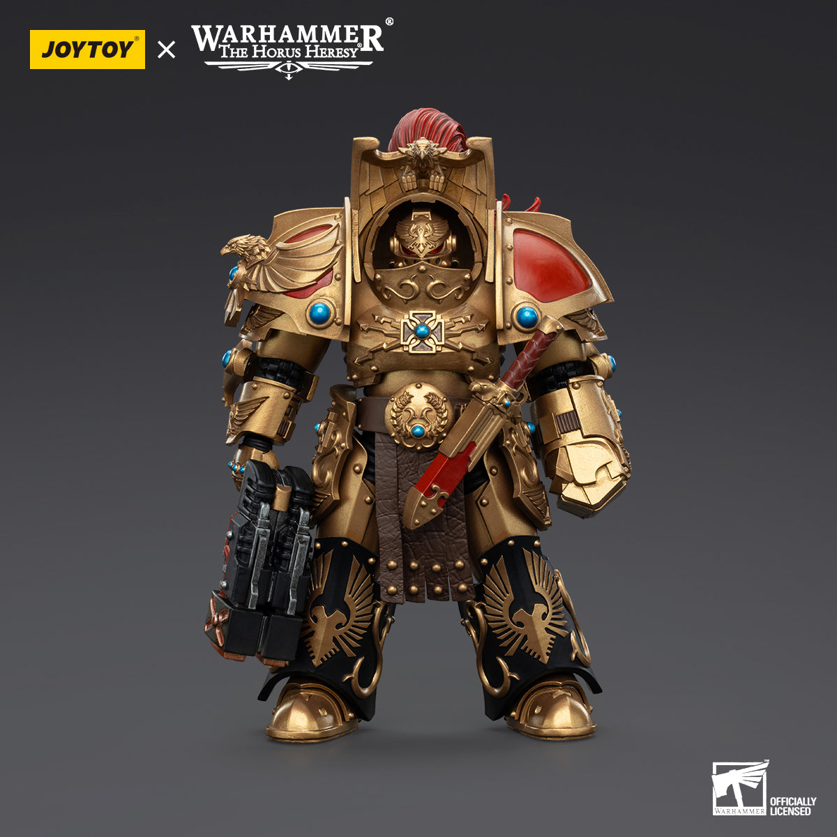 Warhammer Collectibles: 1/18 Scale Legio Custodes Aquilon Term Squad Aquilon w Adrathic Destructor