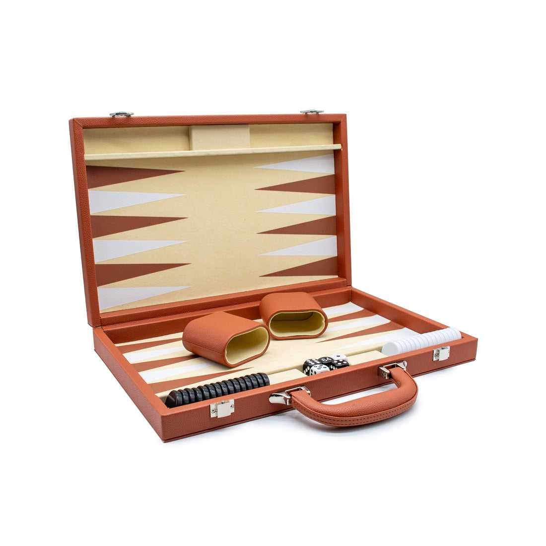 LPG Classics Leather Backgammon Set  - Brown