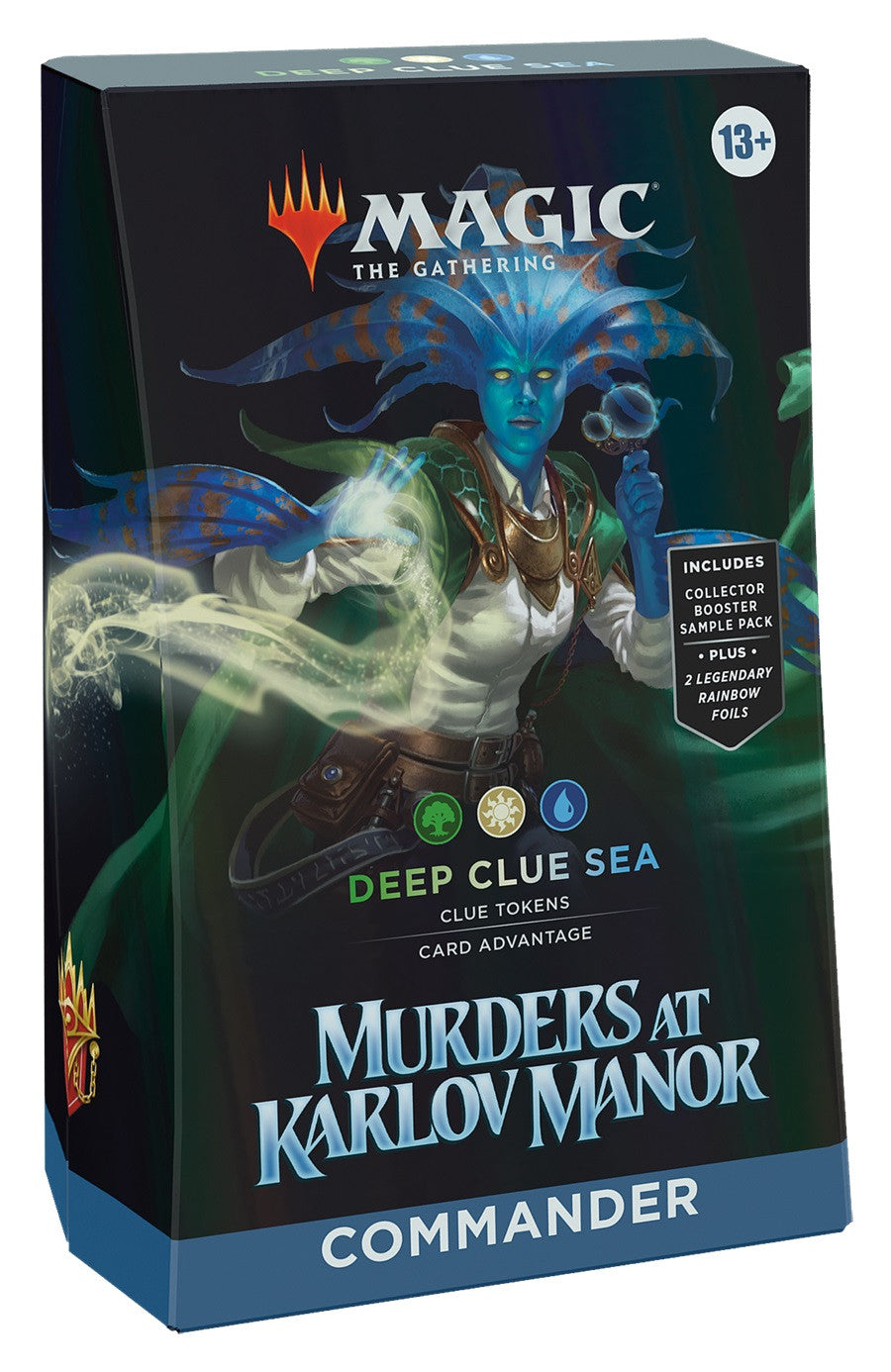 Magic the Gathering Murders at Karlov Manor Commander Deck Deep Clue Sea GREEN/WHITE/BLUE (SD3)