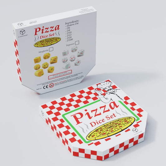 Q Workshop - Pizza - Margherita Dice Set 7